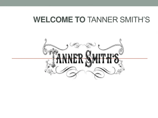 Order catering online | Tanner Smiths