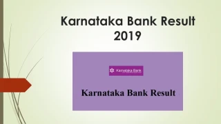 Check Karnataka Bank Result 2019 For Clerk Examination, Available Soon - slide 1