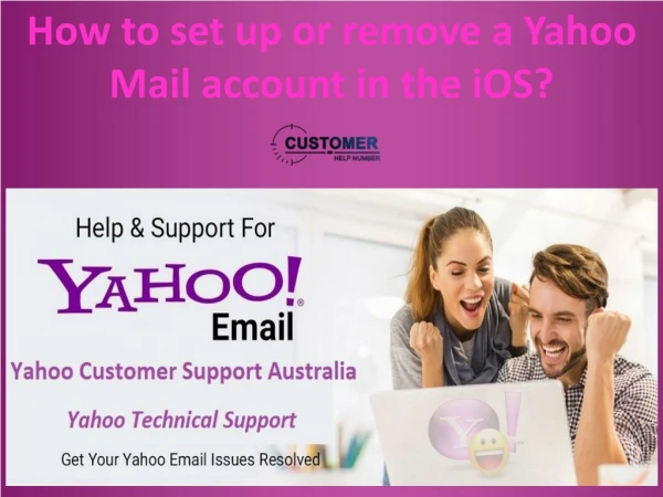 How to set up or remove a Yahoo Mail account in the iOS?