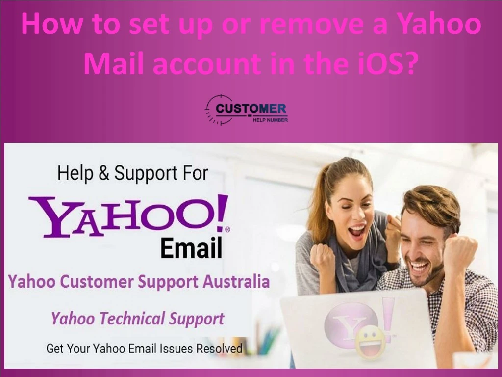 how to set up or remove a yahoo mail account