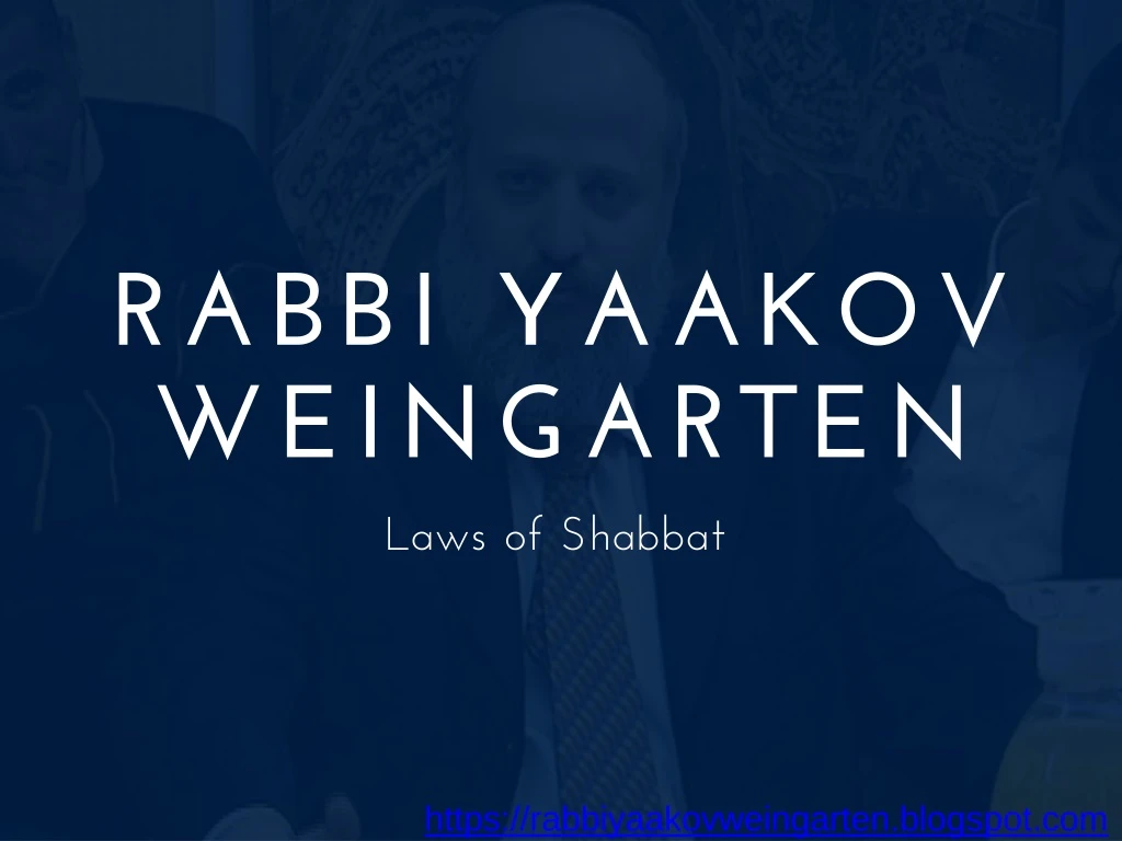 rabbi yaakov weingarten