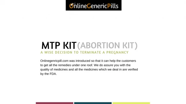 Order Mtp Kit (Mifepristone & Misoprostol) Online