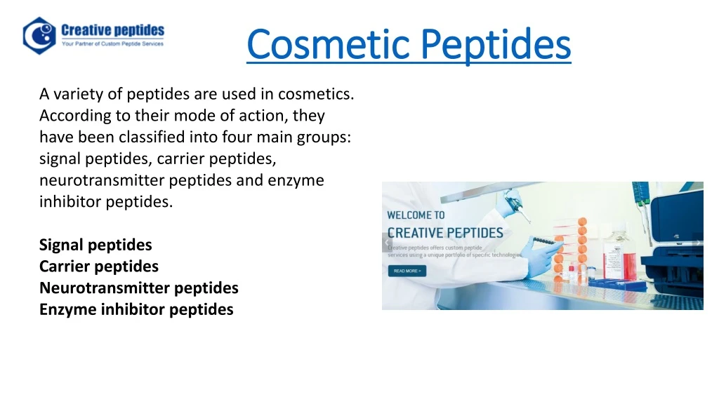 cosmetic peptides