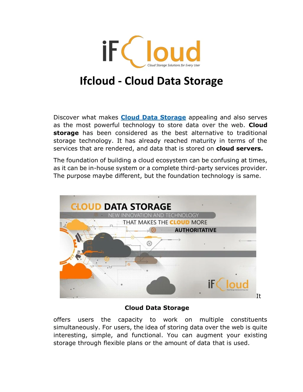 ifcloud cloud data storage