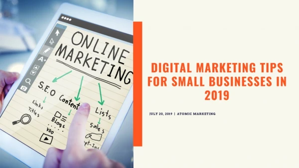 Digital Marketing Tips for Small Businesses in 2019