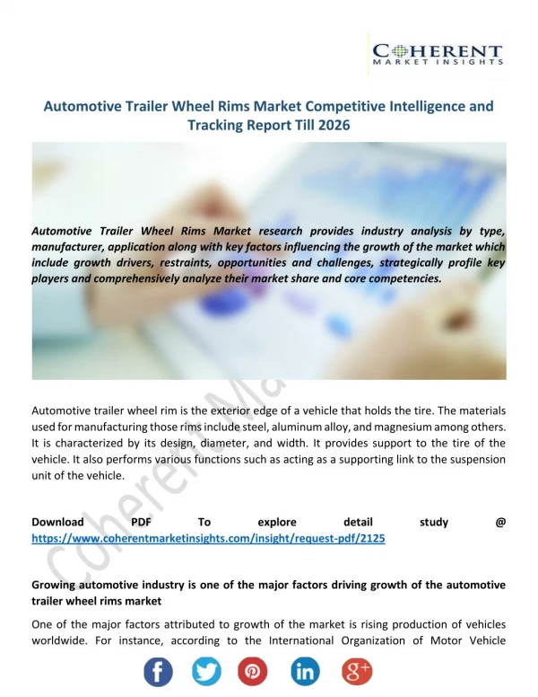 Automotive Trailer Wheel Rims Market