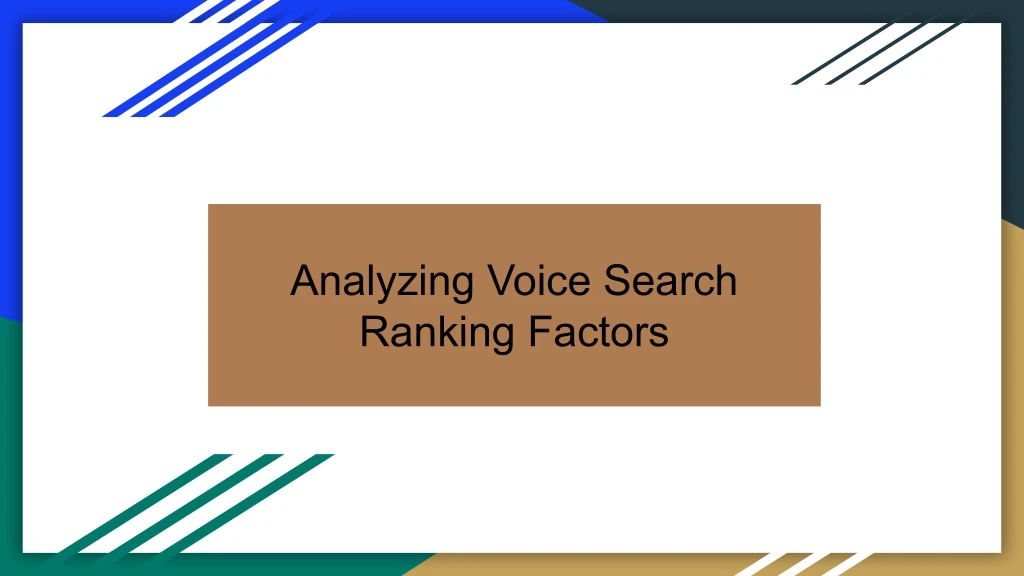 analyzing voice search ranking factors
