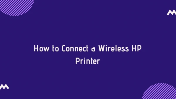 how to connect hp printer to computer