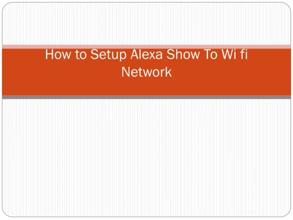 How to Connect Echo Show to WiFi?