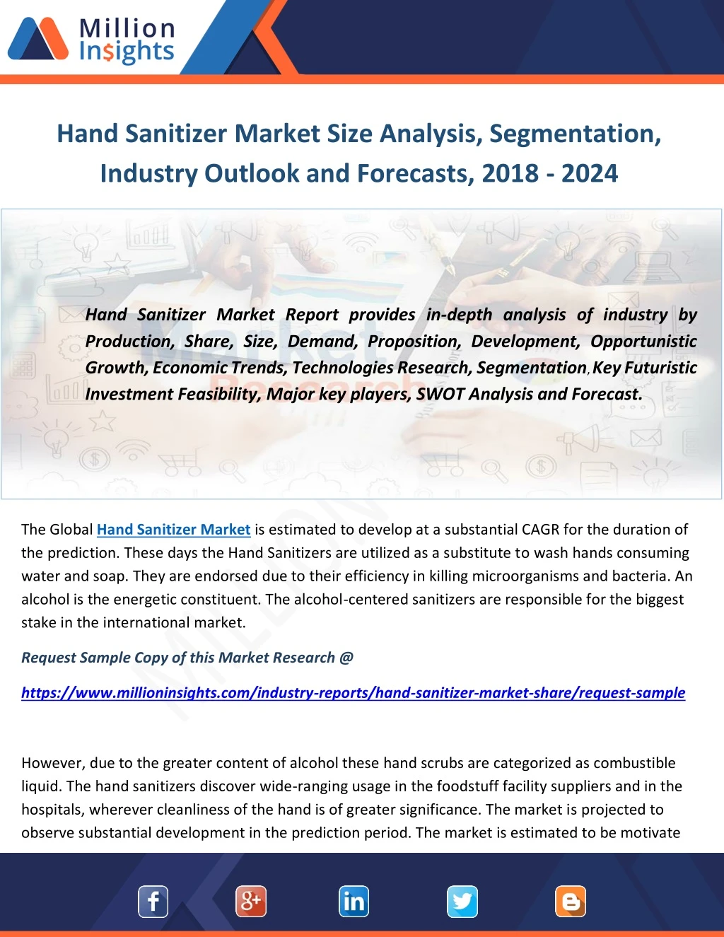 hand sanitizer market size analysis segmentation