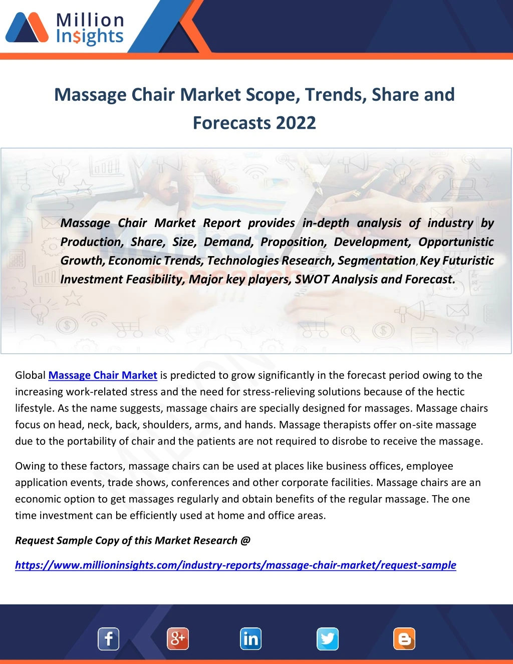 massage chair market scope trends share