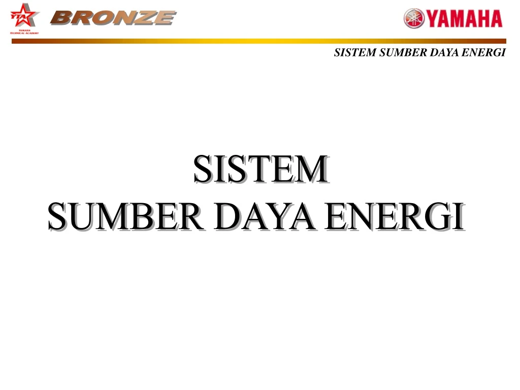 sistem sumber daya energi