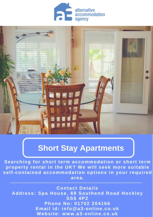Short Stay Apartments