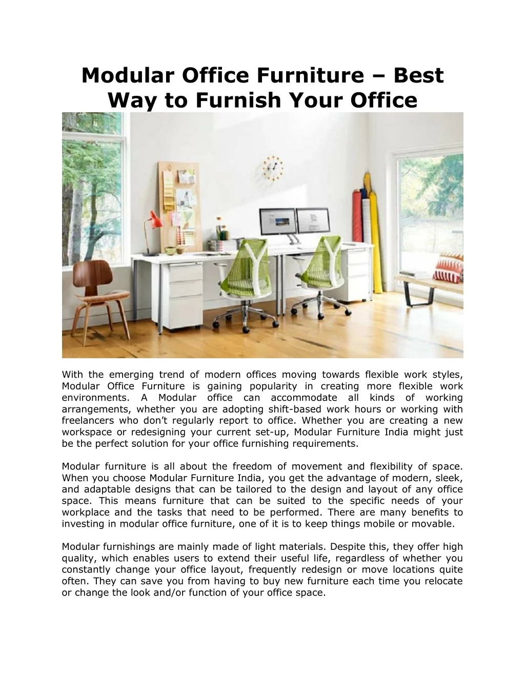 modular office furniture best way to furnish your