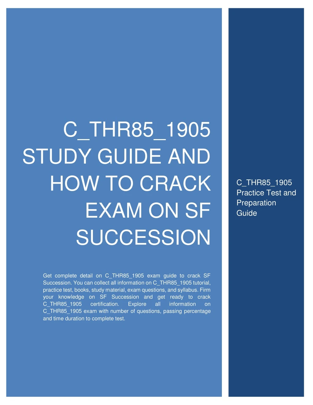 c thr85 1905 study guide and how to crack exam