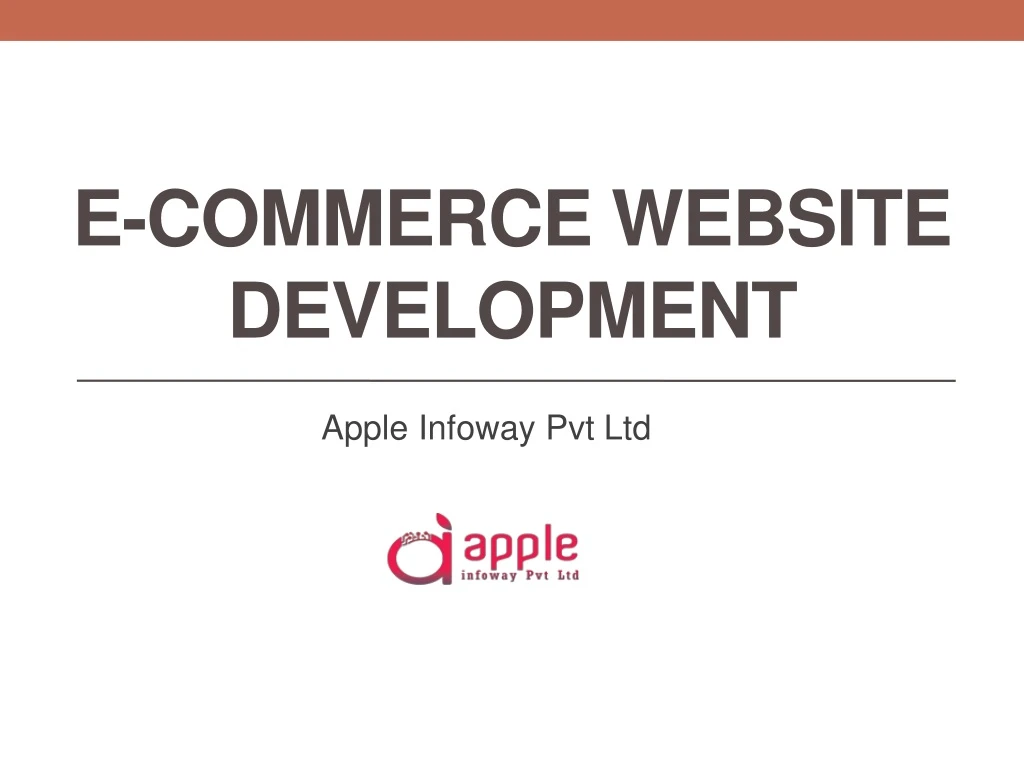 e commerce website development