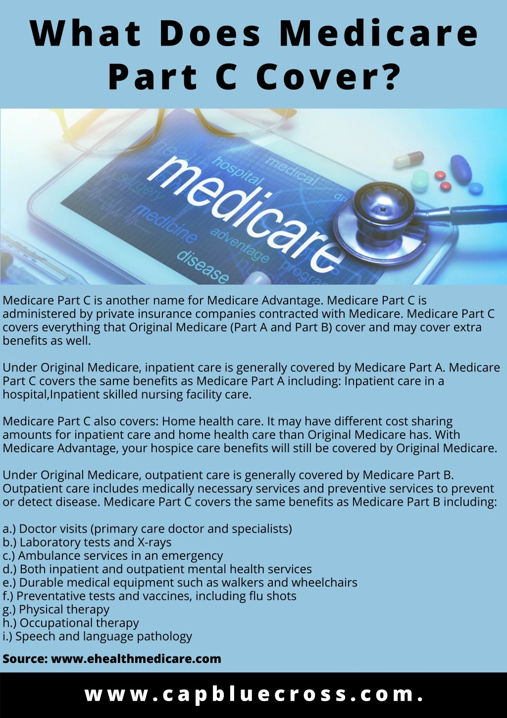 what does medicare part c cover