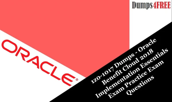 Oracle Benefits Cloud 1z0-1017 Exam Dumps Q&A