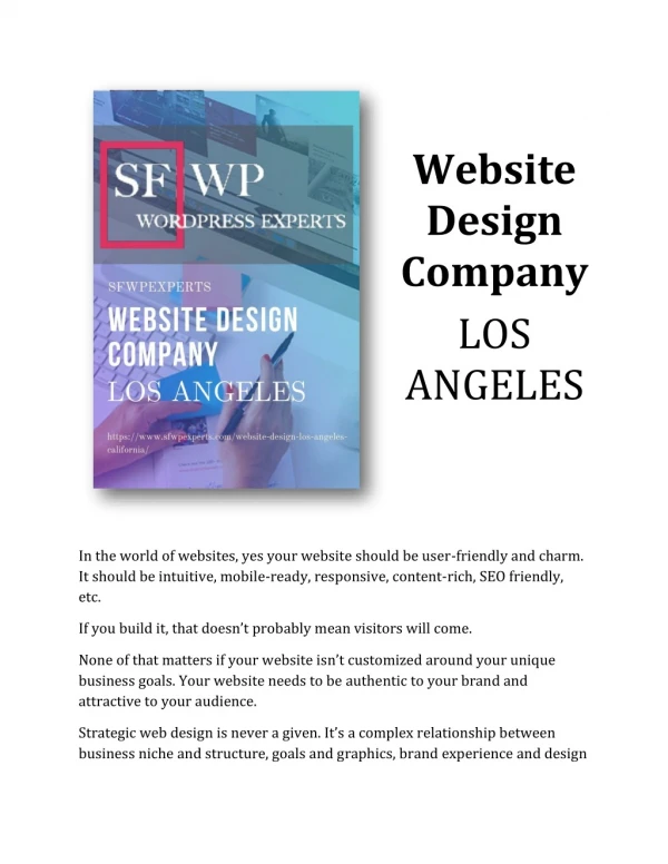 Looking For Website Design Company In Los Angeles