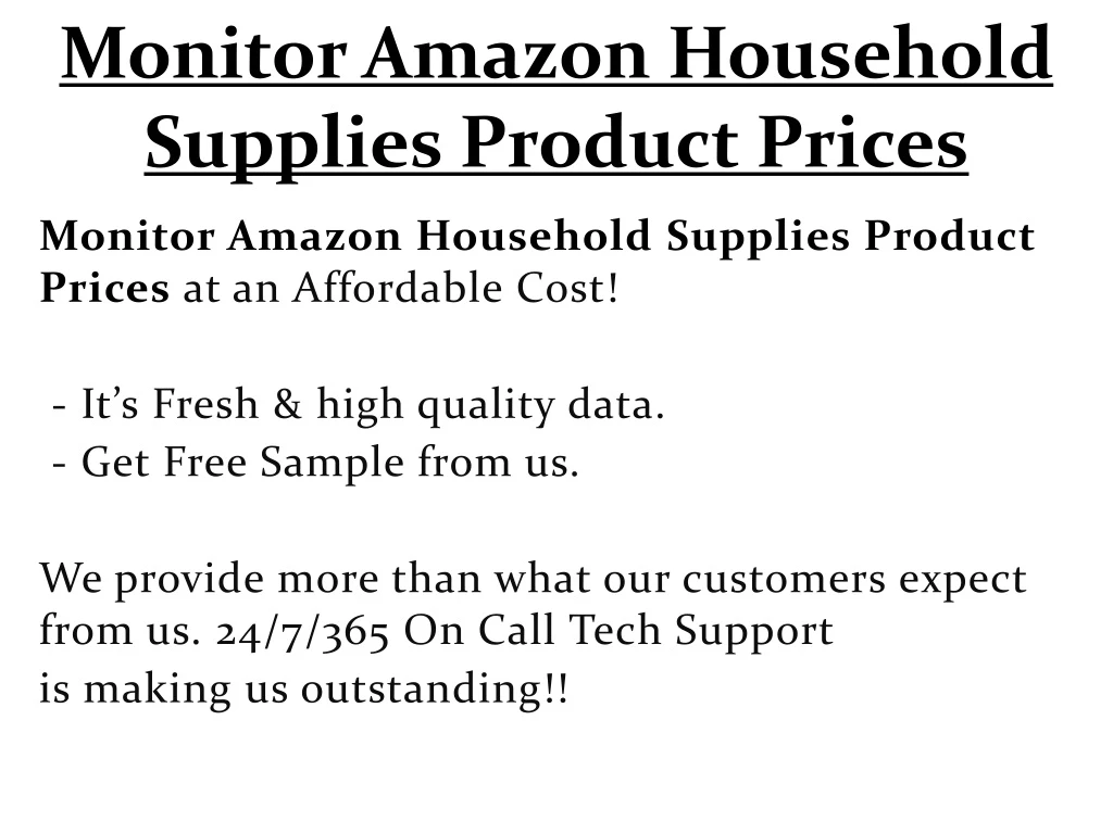 monitor amazon household supplies product prices