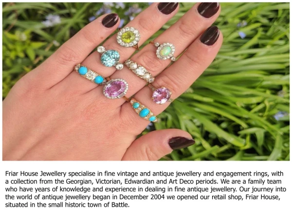 Friarhouse.com : Vintage Sapphire Engagement Rings Sussex | Buy Vintage Engagement Rings Sussex | Buy Platinum Diamond