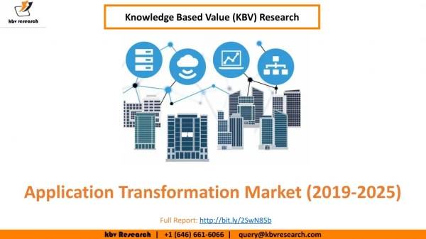 Application Transformation Market Size- KBV Research
