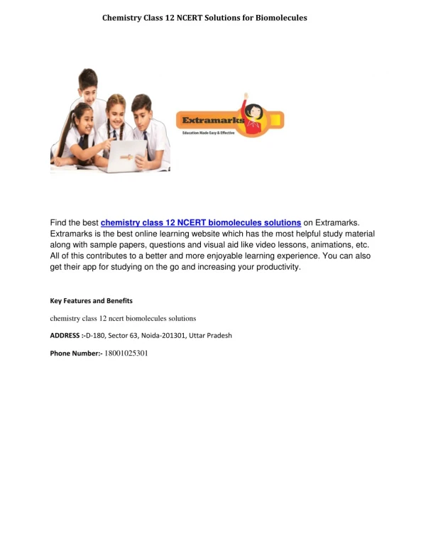 chemistry class 12 ncert solutions