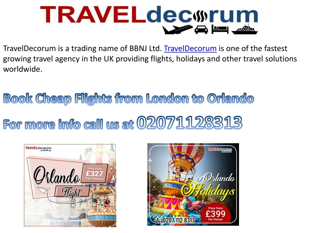 traveldecorum is a trading name of bbnj