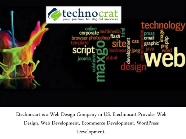 Select A Professional Web Design Company - Etechnocrat