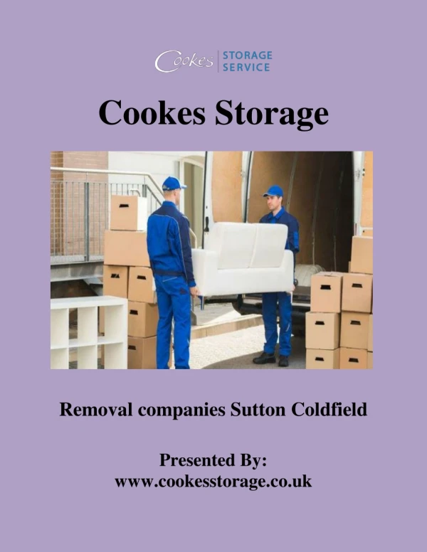 Removal companies Sutton Coldfield | Cookesstorage