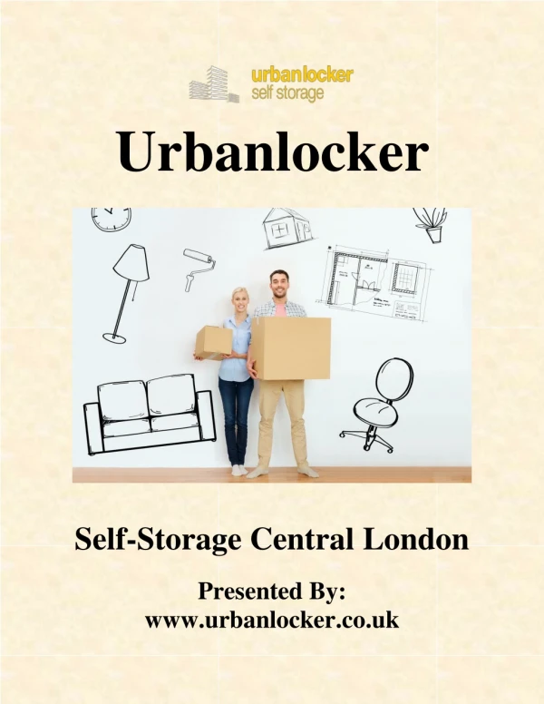 Self storage central London | Urbanlocker