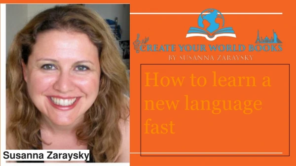how to learn a new language fast