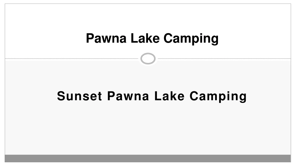 p awna lake c amping