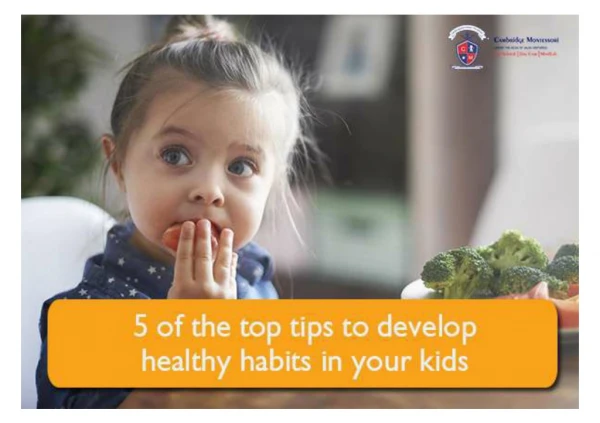 Top 5 Tips to develop Healthy Habits in your Kids