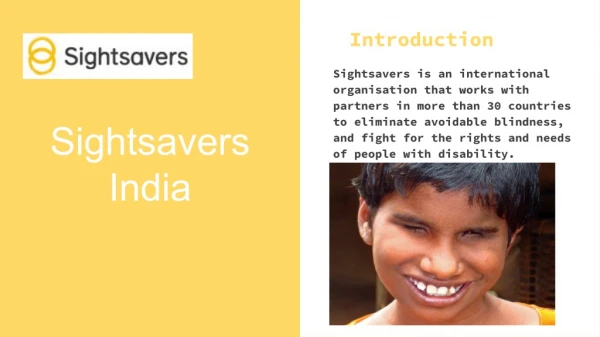 Best NGO For Eyes| Sightsavers