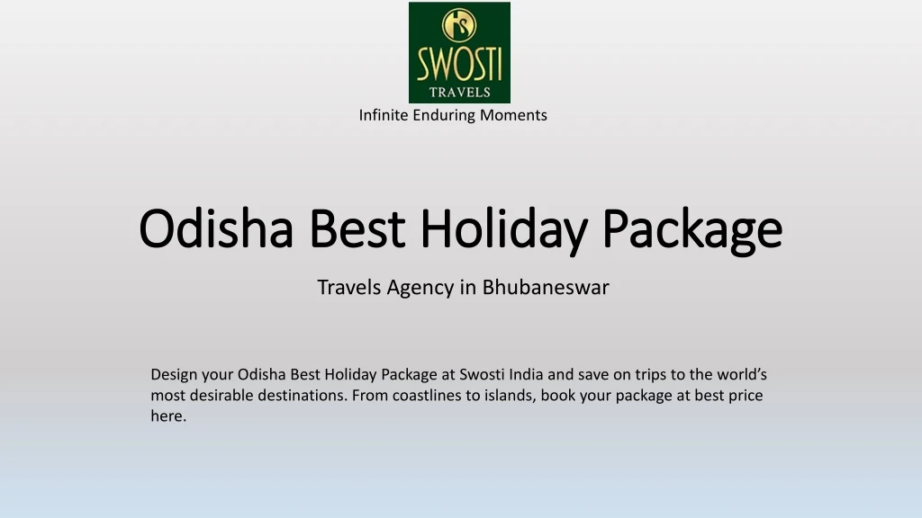 odisha best holiday package
