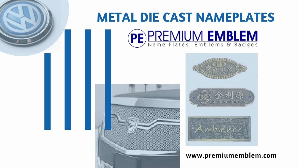 metal die cast nameplates