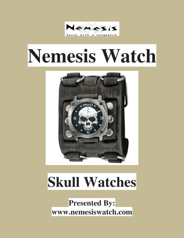 Skull watches | Nemesiswatch