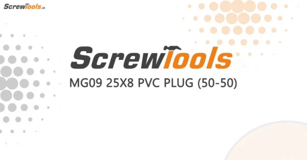 MG09 25X8 PVC Plug (50-50) - by Screw tools