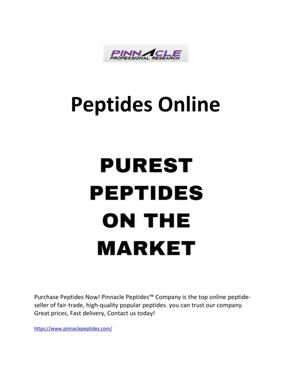 Peptides Online