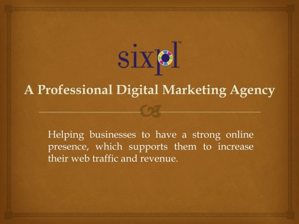 Sixpl - A Professional Digital Marketing Agency