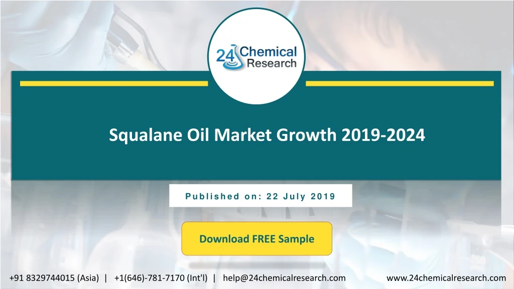 squalane oil market growth 2019 2024