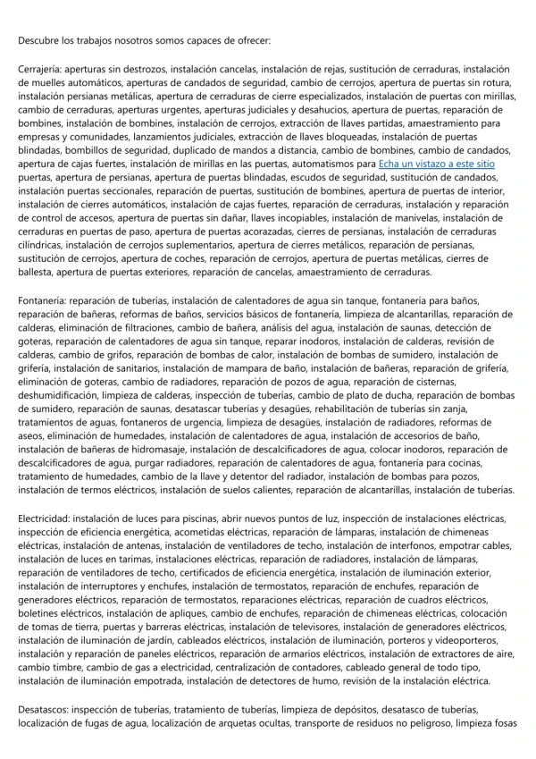 Arregla2 le da servicios de electricistas, cerrajeros, desatascos y fontaneros