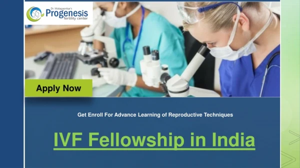 IVF Fellowship in India