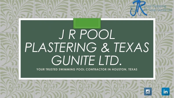 Erosion Control Contractor – J R Pool Plastering & Texas Gunite Ltd.