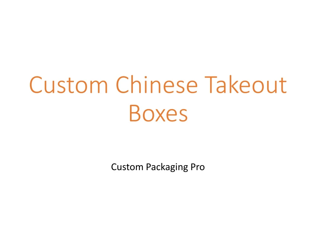 custom chinese takeout boxes