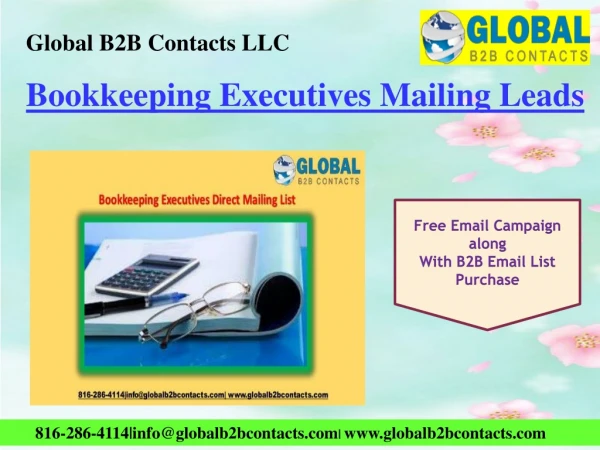 Bookkeeping Executives Mailing Leads