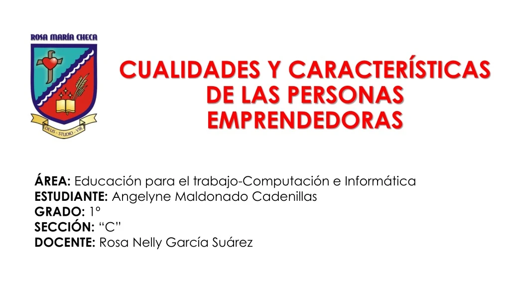 cualidades y caracter sticas de las personas emprendedoras