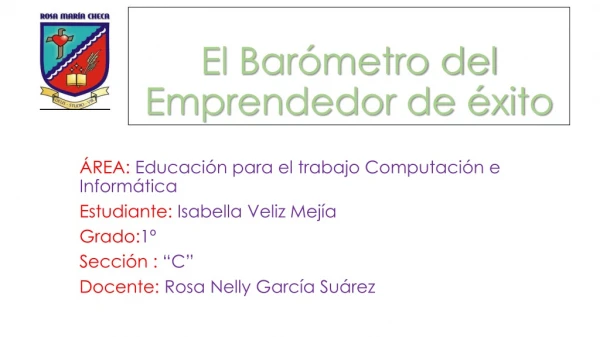 EL BARÓMETRO DEL EMPRENDEDOR