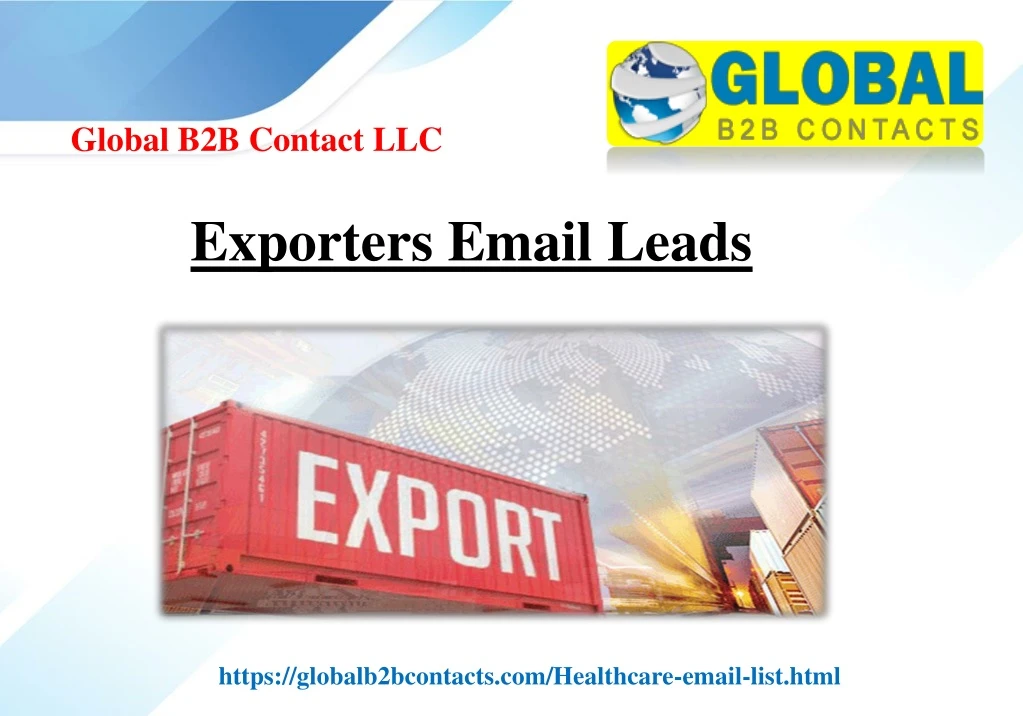 exporters email leads
